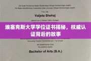 埃塞克斯大学学位之谜，揭秘认证之旅背后的真实历程