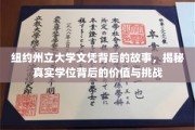 解码纽约州立大学文凭，探寻学位价值与求学困境的真相