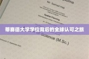 全球通行证，揭秘蒂赛德大学学位的国际认可之路