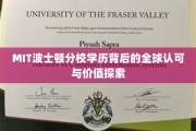 解码MIT光环，波士顿分校学历的全球价值与影响力揭秘