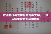 欧洲名校荷兰伊拉斯姆斯大学，一纸成绩单背后的学术传奇