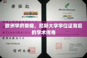 尼斯大学荣耀之旅，探索学位证背后的学术传奇之光