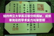 揭秘纽约州立大学宾汉顿分校，成绩单背后闪耀的学术之光与荣耀轨迹