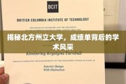 解码北方州立大学，成绩单映照下的学术荣耀之光