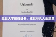 延世荣耀，证书见证非凡人生旅程