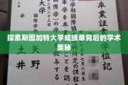 解码斯图加特大学成绩单，揭秘学术成就的秘密通道