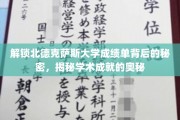 探寻北德克萨斯大学成绩单深层次解读，解锁学术成就的密码