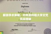 约克圣约翰大学学位魅力大揭秘，学术荣耀背后的故事
