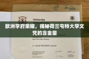 荷兰屯特大学，欧洲教育瑰宝，揭秘其文凭的全球认可度