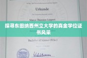 揭秘东田纳西州立大学，学位证书背后的卓越风采