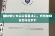 揭秘学霸之路，爱知大学高分背后的独家秘诀！