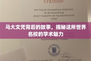 名校文凭背后的传奇，马大揭秘，探索学术风采之谜