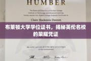 英伦学府荣耀见证，布莱顿大学学位证书背后的传奇故事