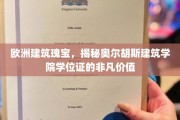 探索丹麦奥尔胡斯，学位证背后的欧洲建筑传奇价值