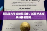 解码龙比亚大学成绩单，探寻学术辉煌的神秘之门