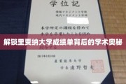 揭秘里贾纳大学成绩单的深度解析之旅