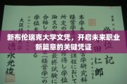 掌握未来职场新篇章，新布伦瑞克大学文凭的非凡力量