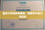 釜庆大学学子风采大揭秘，成绩单背后的实力与荣耀