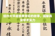 纽约大学成绩单背后，揭开学术实力的神秘面纱