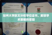解锁荣耀之门，加州大学欧文分校学位证书背后的独特魅力