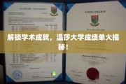 解锁学术成就，温莎大学成绩单大揭秘！