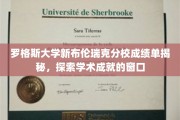 罗格斯大学新布伦瑞克分校，揭开学子成绩背后的学术奥秘