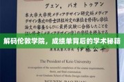 探索伦敦学院，揭秘学霸背后的学术秘诀