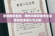 鹿特丹商学院，跨越欧陆的学位证传奇，全球精英认可的求学之旅