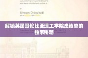 揭秘英属哥伦比亚理工学院成绩单获取攻略