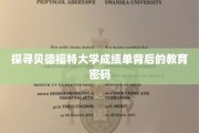 解码贝德福特大学，成绩单中的教育奥秘