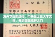 全球教育新航标，中央昆士兰大学文凭，拓展无限国际视野