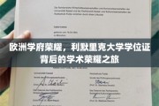 探寻利默里克大学学位证的欧洲学术之光