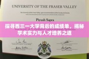 解码西三一大学，卓越学术与育才秘籍大揭秘