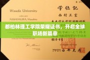 都柏林理工学院荣耀证书引领国际职场未来潮流