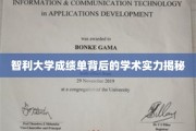 智利大学成绩单揭示，隐藏的学术实力与真实教学水平大揭秘