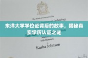 东洋大学学位证之谜，探寻学历认证背后的真实故事