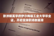 伊尔梅瑙工业大学文凭，助你驰骋国际职场新天地