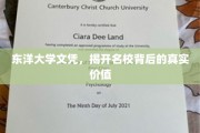 东洋大学文凭，揭秘名校光环下的真实内涵与价值