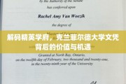 探寻克兰菲尔德荣耀，揭秘精英学府文凭的无限可能