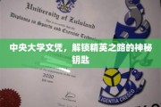 中央文凭秘钥，开启精英生涯的黄金钥匙