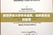 揭开萨省大学卓越成绩背后的秘密之旅