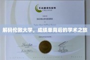 探寻伦敦大学，揭开成绩单背后的学术奥秘之旅