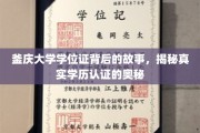 釜庆大学学位证探秘，揭秘学历认证背后的真实面貌