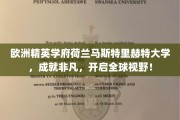 跨越国界的教育瑰宝，荷兰马斯特里赫特大学，塑造全球视野新篇章！