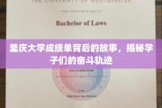 釜庆大学成绩单背后的故事，揭秘学子们的奋斗轨迹