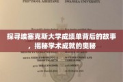 探寻埃塞克斯大学成绩单背后的故事，揭秘学术成就的奥秘