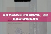 布朗大学学位证书背后的故事，揭秘真实学位的神秘面纱