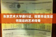 东京艺术大学毕业证书，揭秘艺术英才的通行证传奇