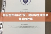 揭开加州奇科分校学子卓越成绩背后的秘密面纱