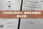千叶科学大学文凭，解锁学术巅峰的荣耀之路